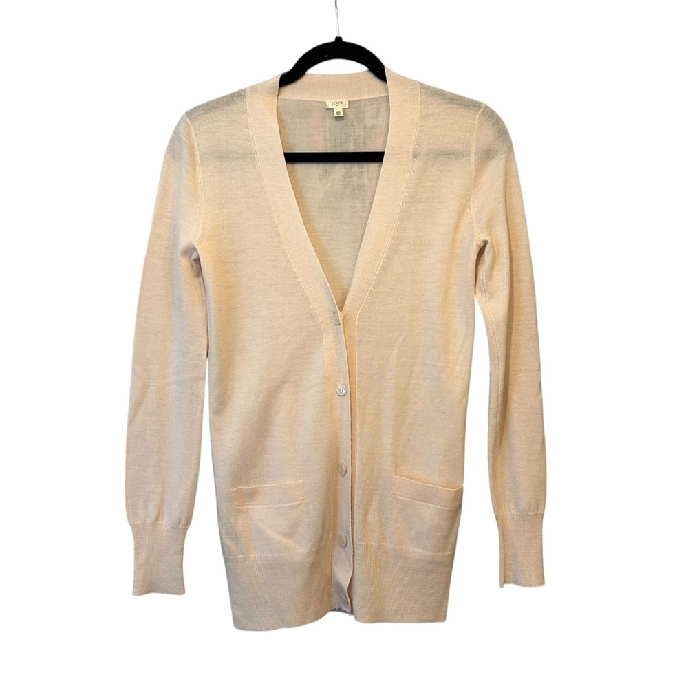 J. Crew Wool V-Neck Lightweight Cardigan
